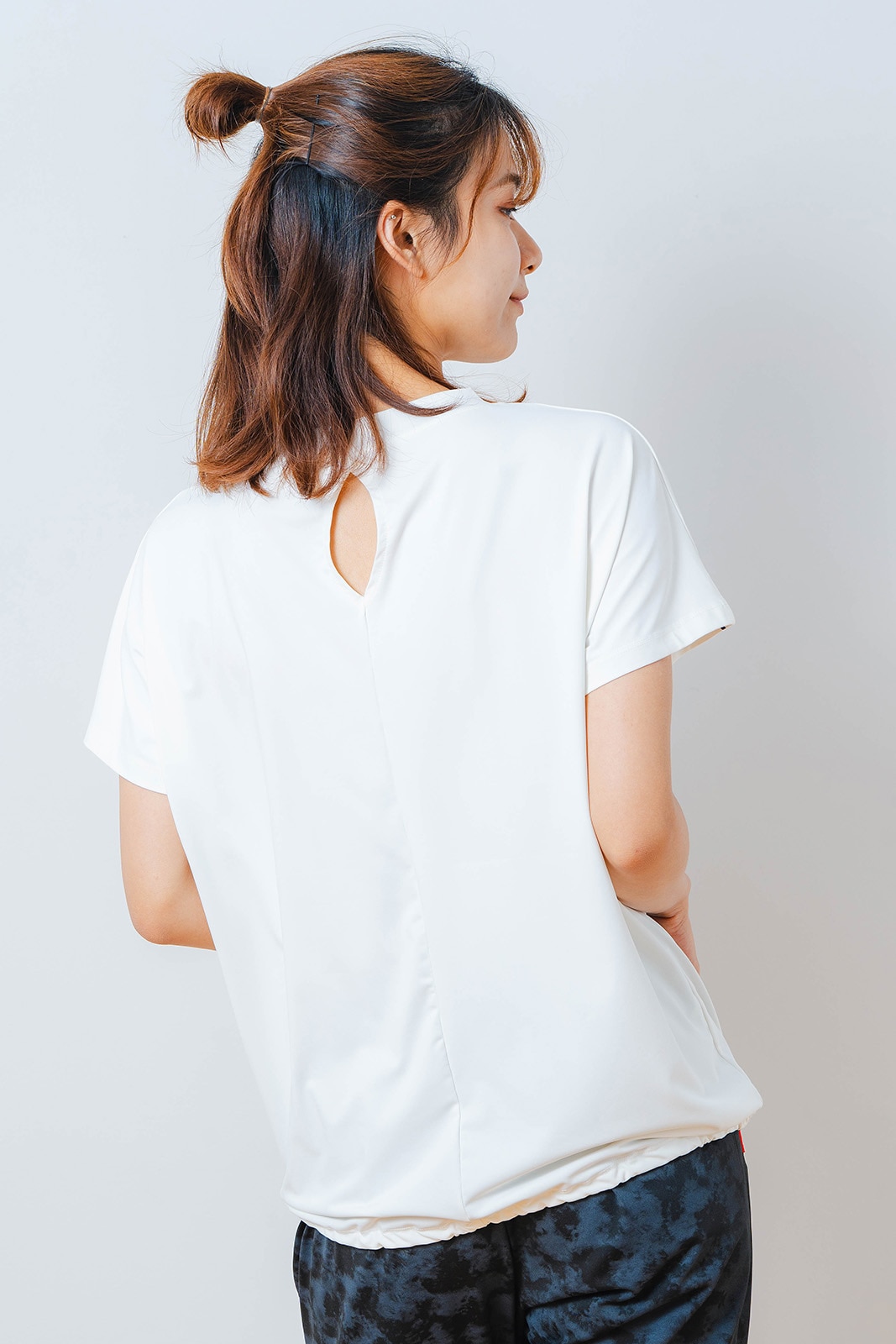 グラデーションテキスト Tシャツ ホワイト 1534-1449