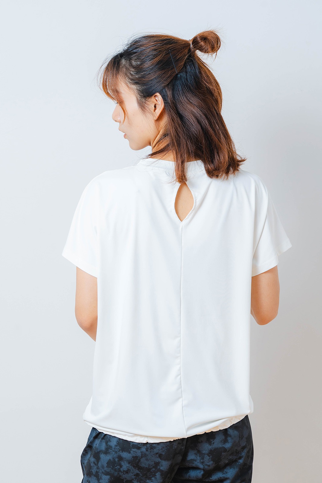 グラデーションテキスト Tシャツ ホワイト 1534-1449