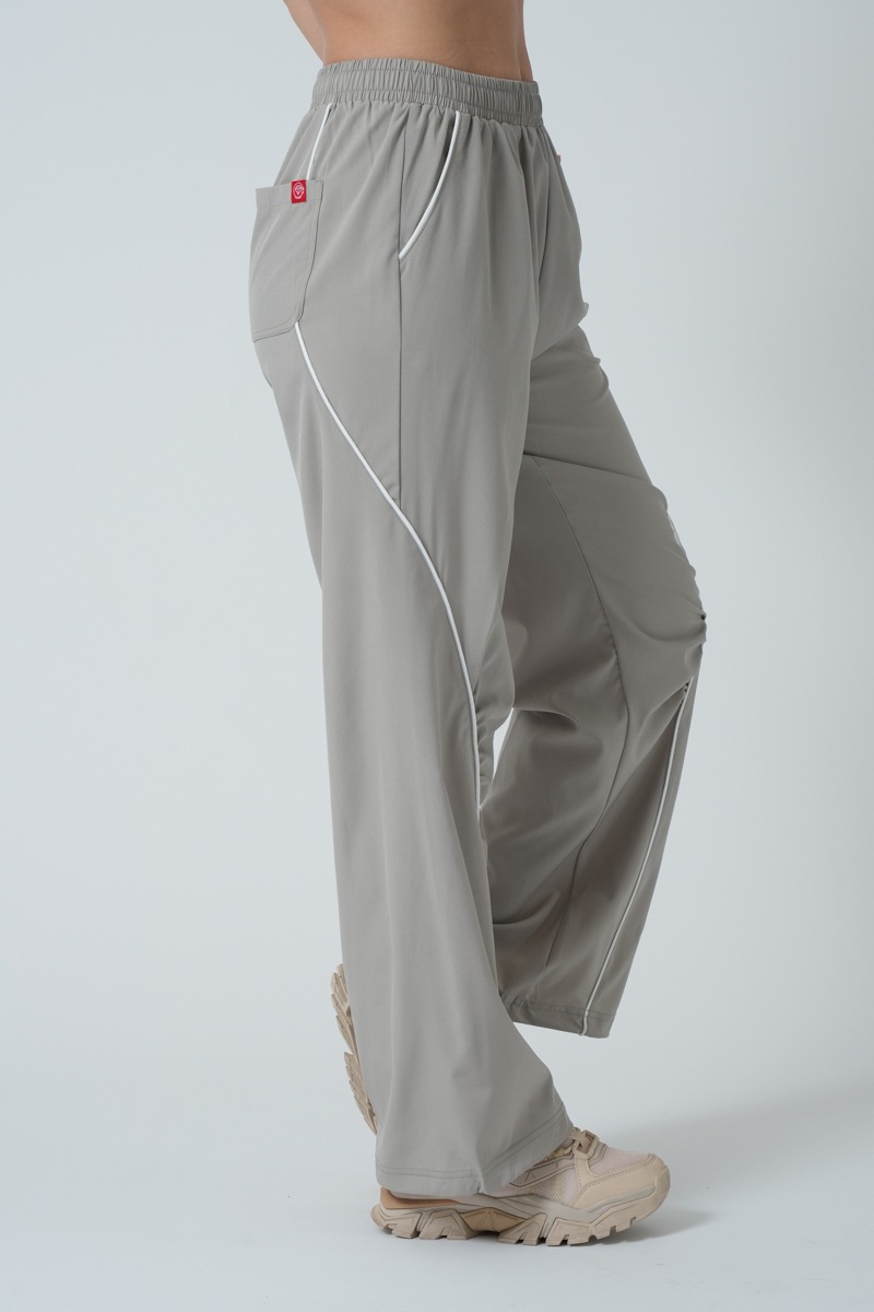 パイピングロングパンツ　ベージュ　1432-1417