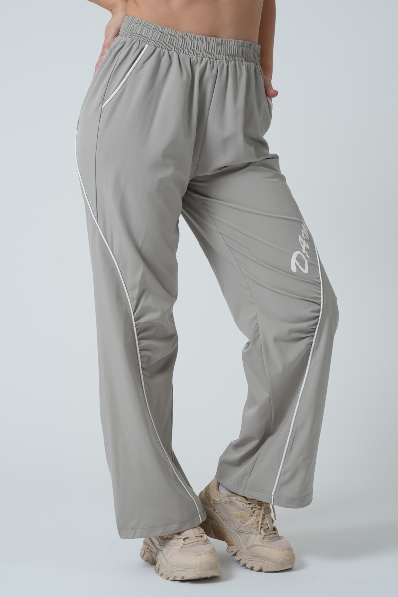 パイピングロングパンツ　ベージュ　1432-1417