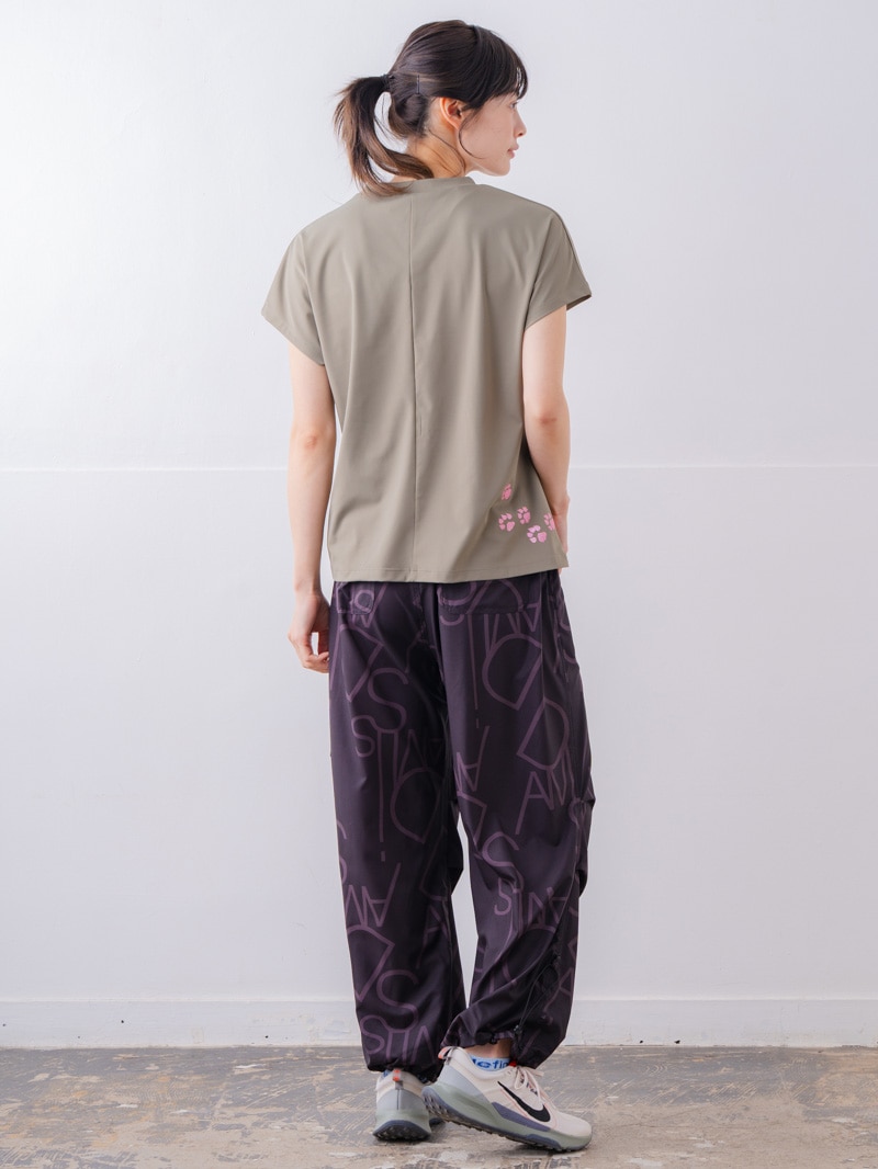 キャットテクスチャ Tシャツ カーキ 1534-1619