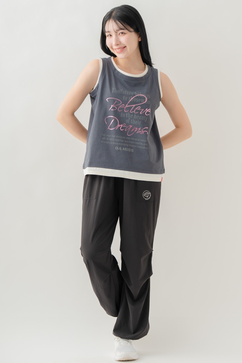 【先行割10％OFF】　ULTRA AIRY ワイドパンツ ブラック 1632-1485【8/17まで】