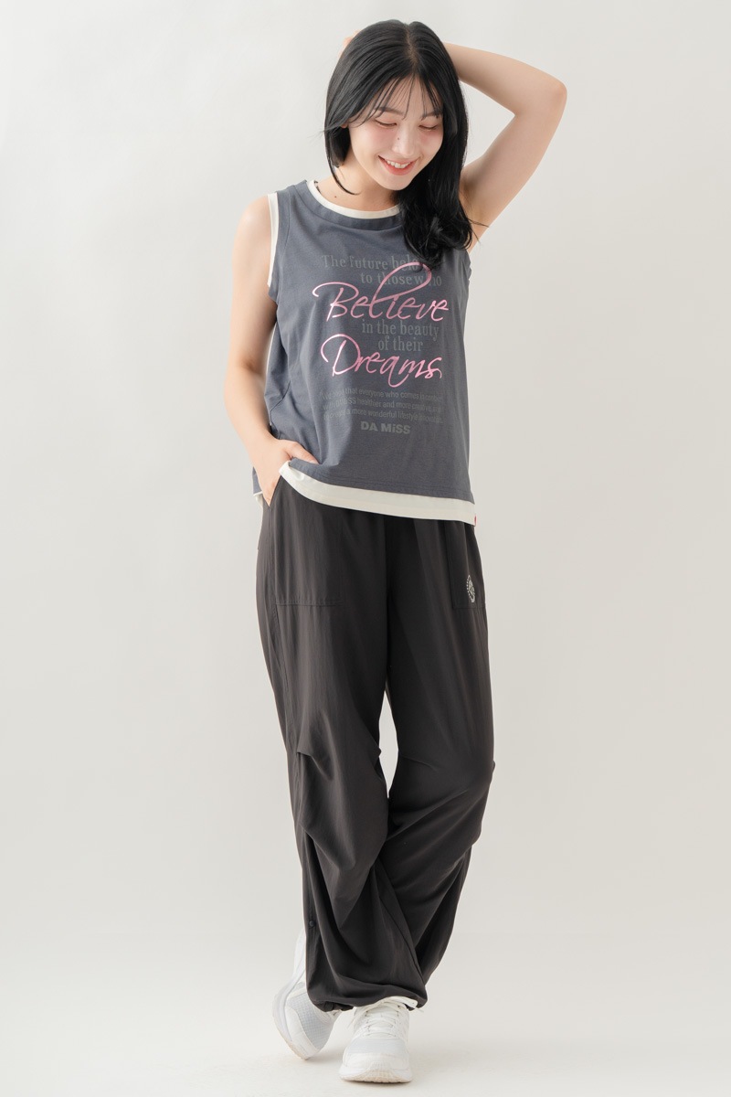 【先行割10％OFF】　ULTRA AIRY ワイドパンツ ブラック 1632-1485【8/17まで】