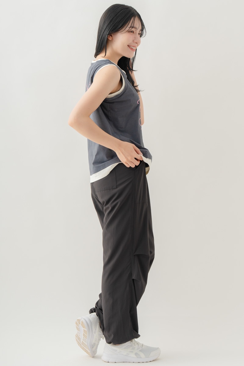 【先行割10％OFF】　ULTRA AIRY ワイドパンツ ブラック 1632-1485【8/17まで】