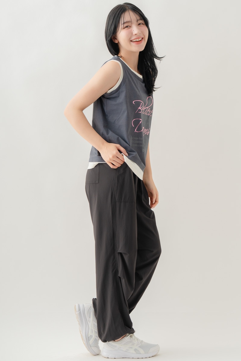 【先行割10％OFF】　ULTRA AIRY ワイドパンツ ブラック 1632-1485【8/17まで】