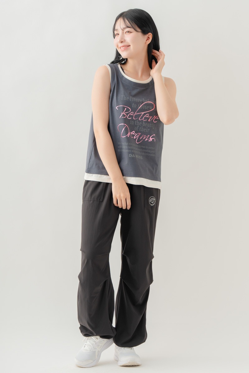【先行割10％OFF】　ULTRA AIRY ワイドパンツ ブラック 1632-1485【8/17まで】