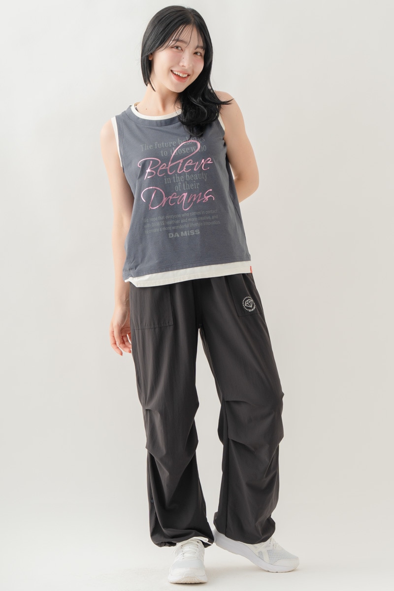 【先行割10％OFF】　ULTRA AIRY ワイドパンツ ブラック 1632-1485【8/17まで】