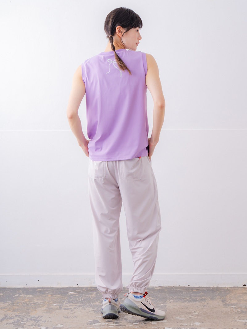 ブラッシュロゴ ワイド タンク ピンク 1533-1620