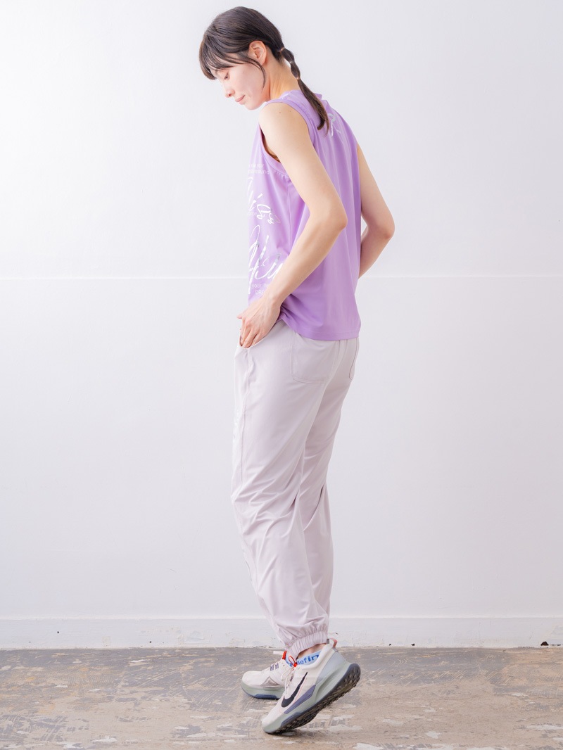 ブラッシュロゴ ワイド タンク ピンク 1533-1620