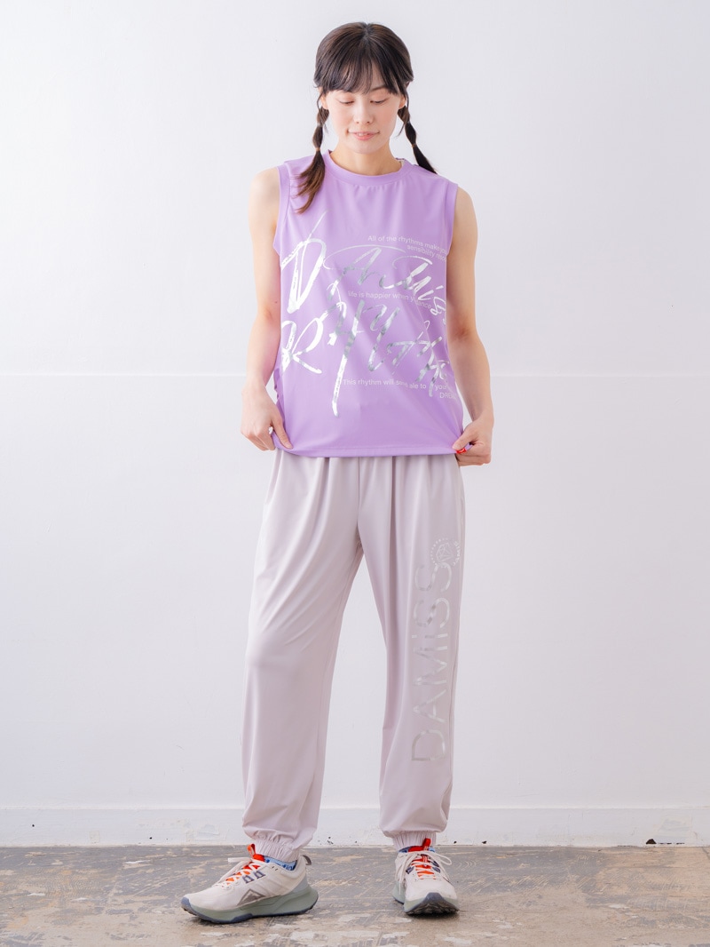 ブラッシュロゴ ワイド タンク ピンク 1533-1620