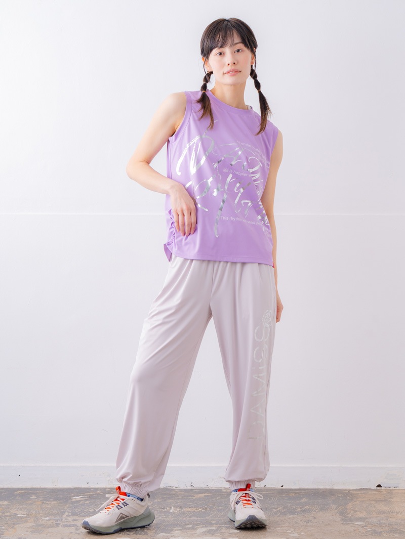 ブラッシュロゴ ワイド タンク ピンク 1533-1620