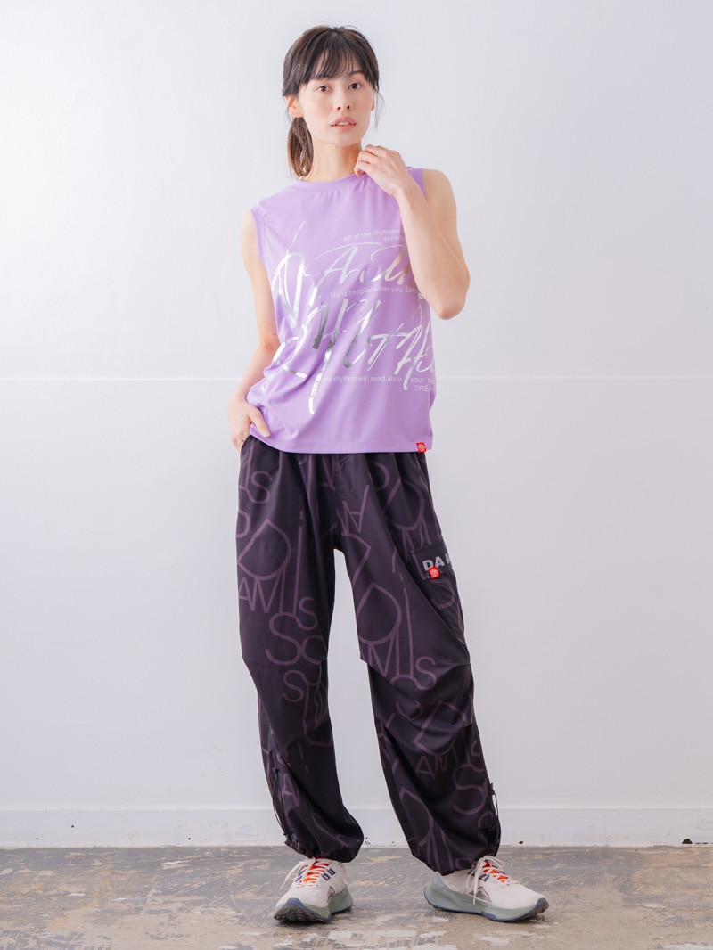 ブラッシュロゴ ワイド タンク ピンク 1533-1620