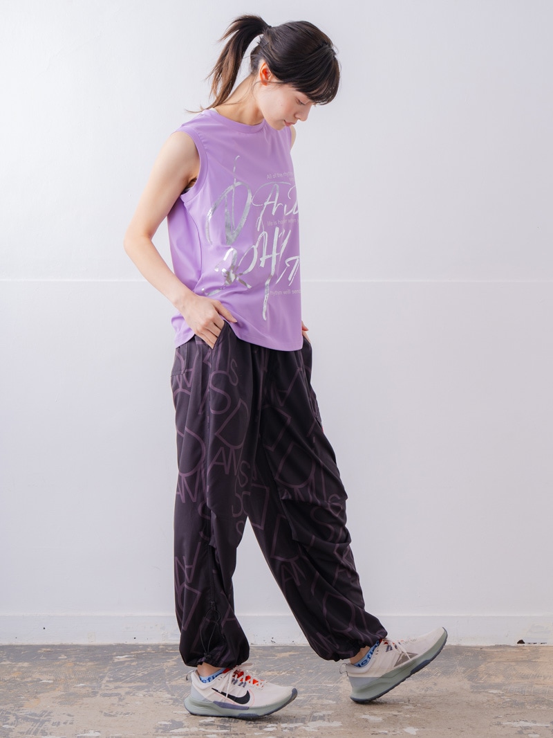 ブラッシュロゴ ワイド タンク ピンク 1533-1620