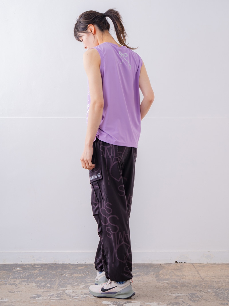 ブラッシュロゴ ワイド タンク ピンク 1533-1620