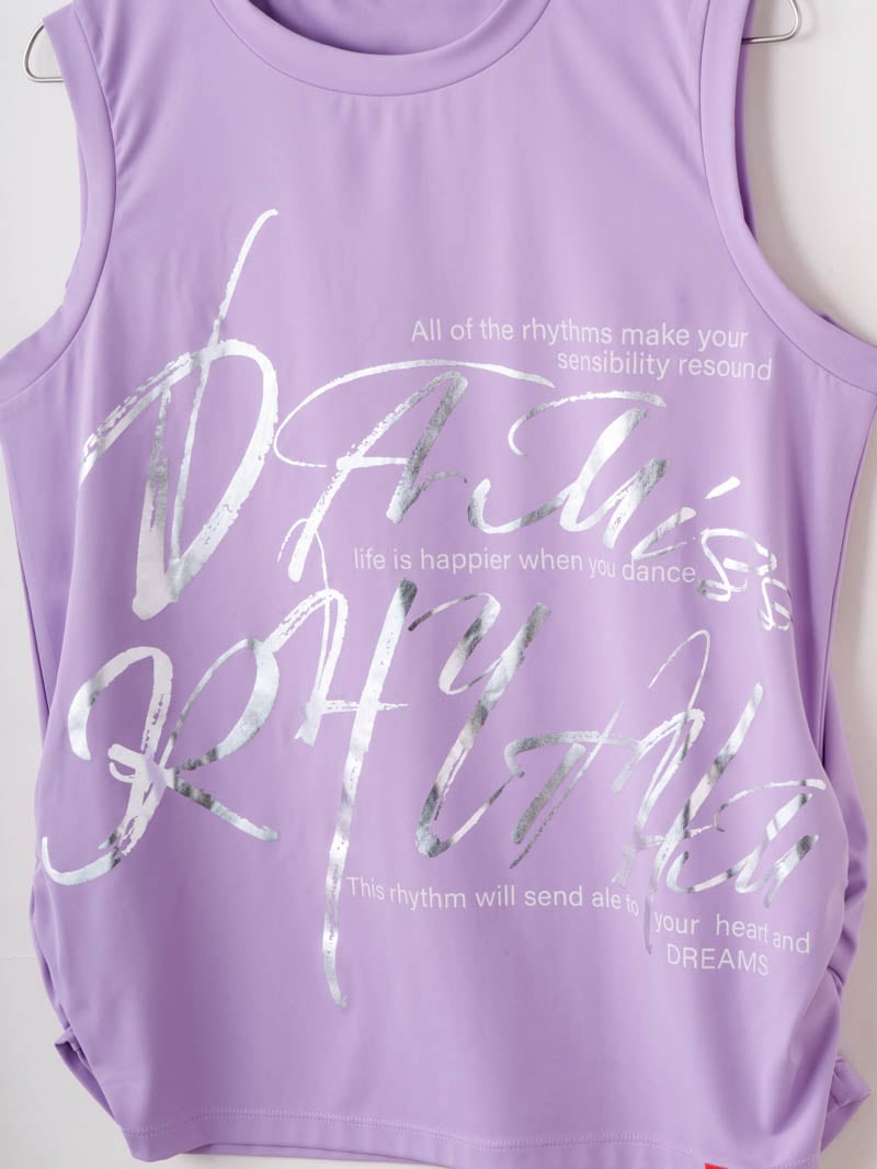 ブラッシュロゴ ワイド タンク ピンク 1533-1620