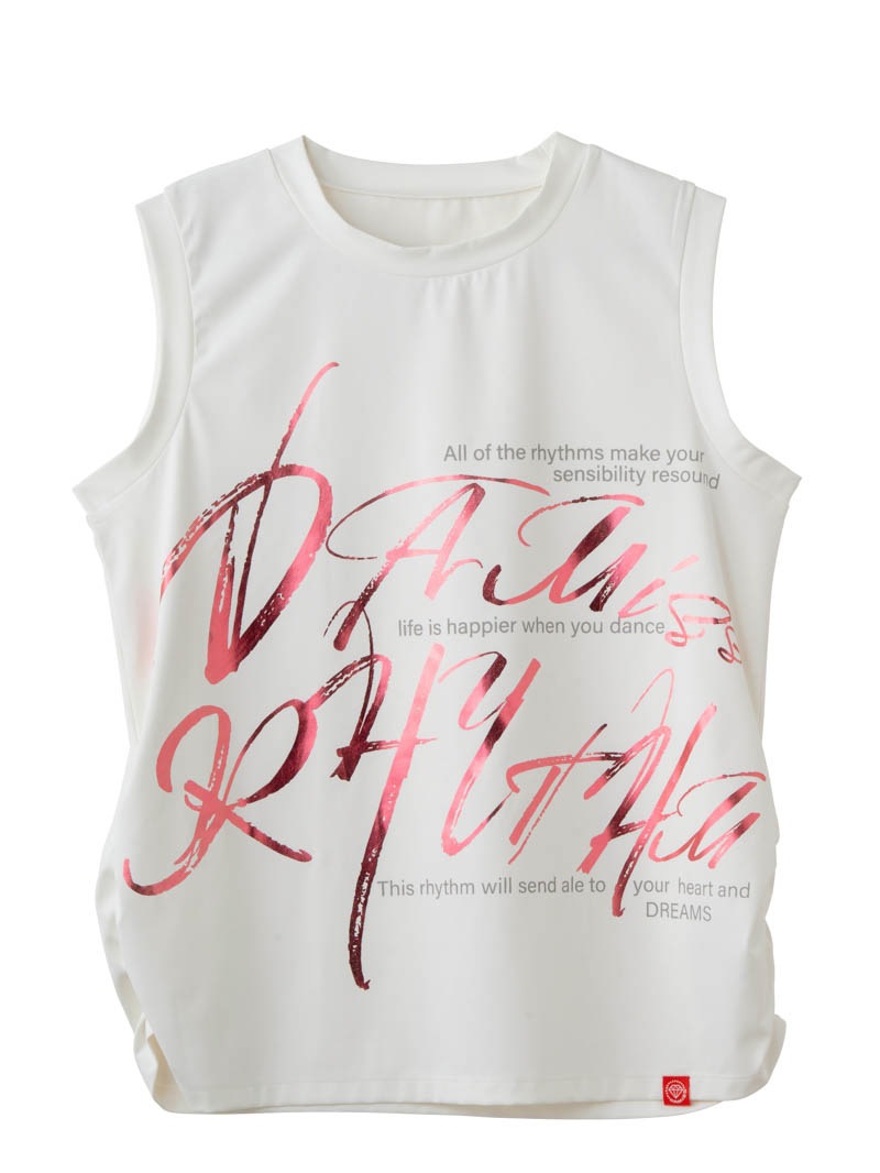 ブラッシュロゴ ワイド タンク ピンク 1533-1620