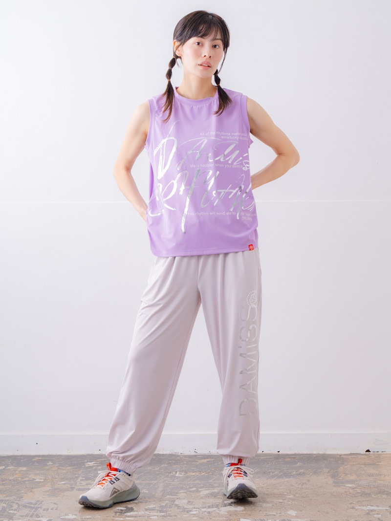 ブラッシュロゴ ワイド タンク ピンク 1533-1620