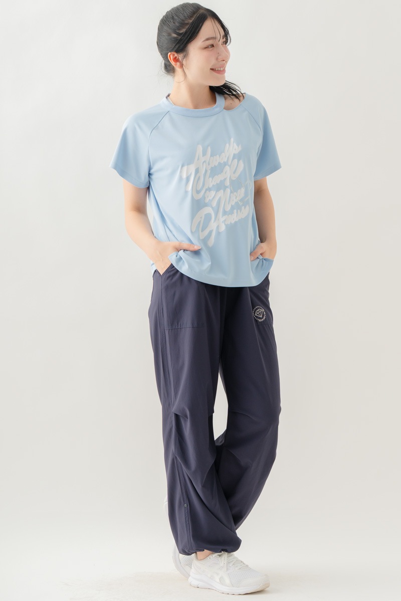 【先行割10％OFF】　ULTRA AIRY ワイドパンツ ネイビー 1632-1485【8/17まで】