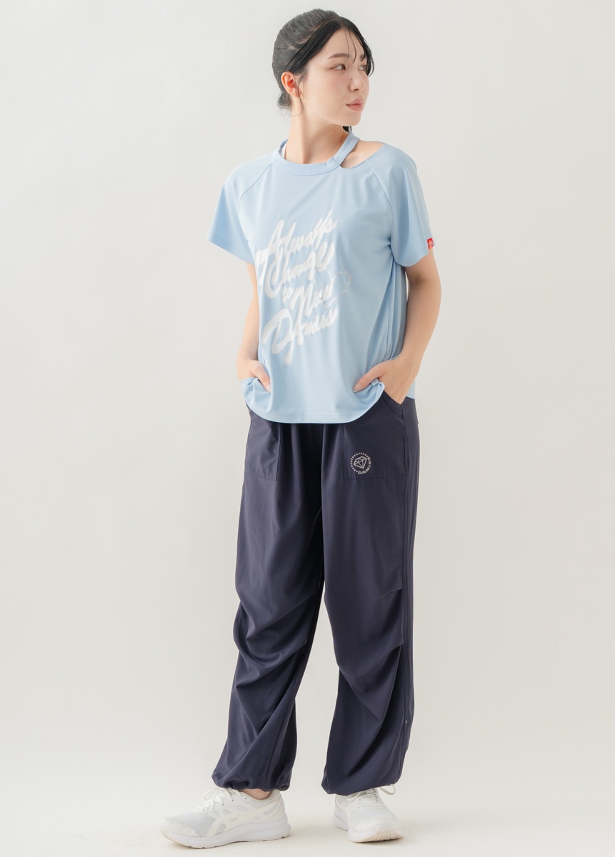 【先行割10％OFF】　ULTRA AIRY ワイドパンツ ネイビー 1632-1485【8/17まで】