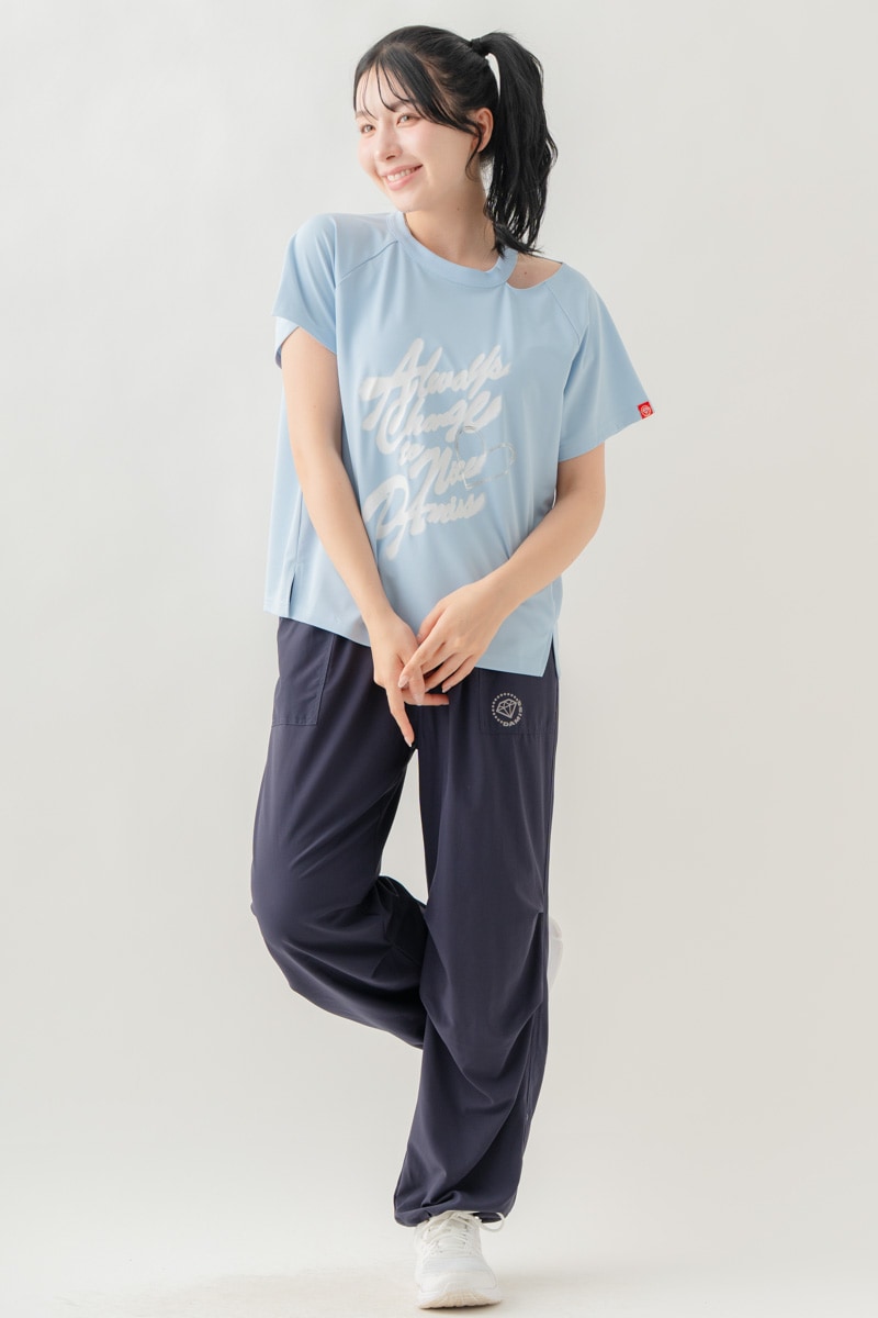 【先行割10％OFF】　ULTRA AIRY ワイドパンツ ネイビー 1632-1485【8/17まで】