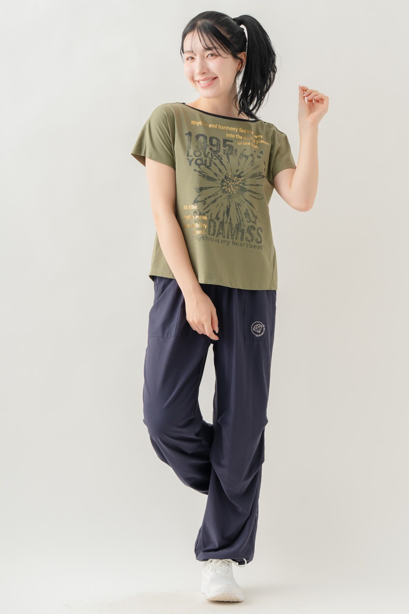 【先行割10％OFF】　ULTRA AIRY ワイドパンツ ネイビー 1632-1485【8/17まで】