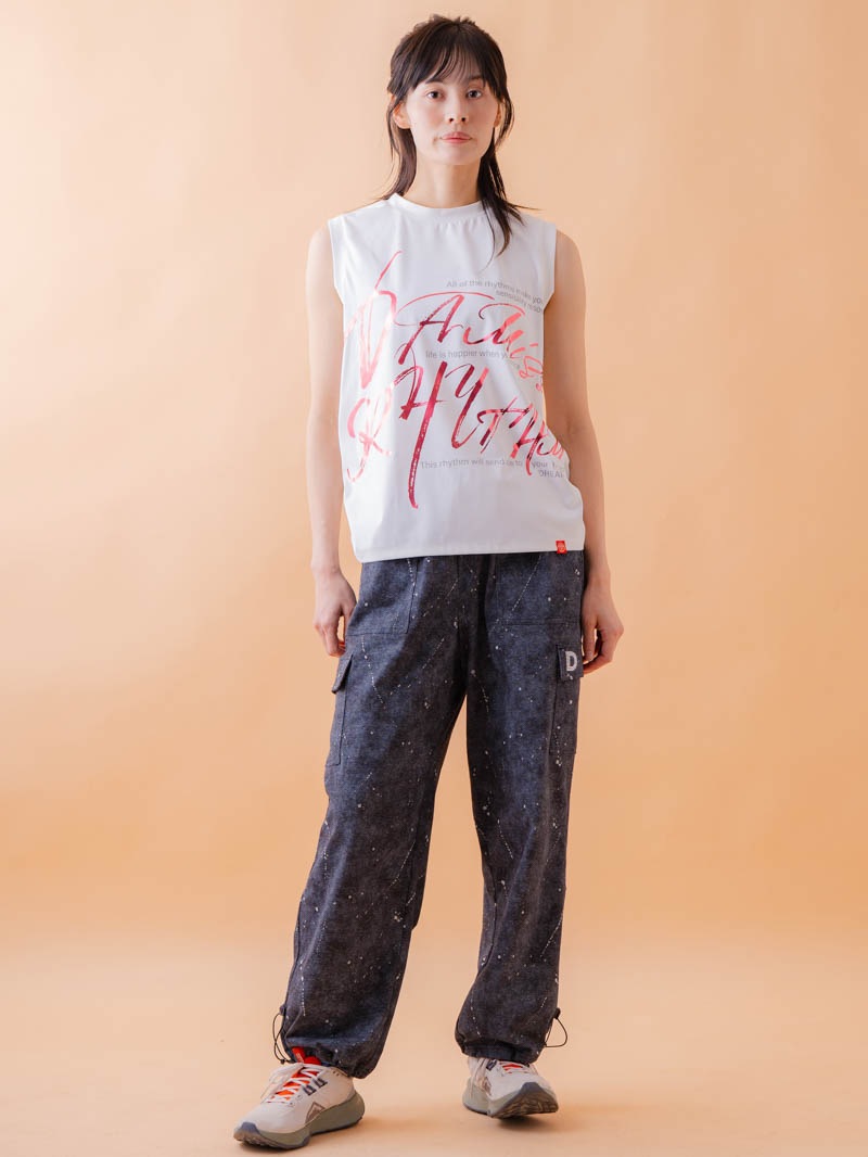 ブラッシュロゴ ワイド タンク ホワイト 1533-1620