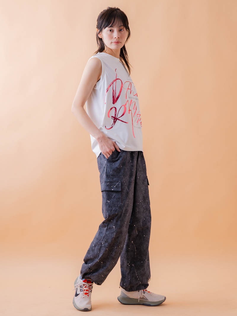 ブラッシュロゴ ワイド タンク ホワイト 1533-1620