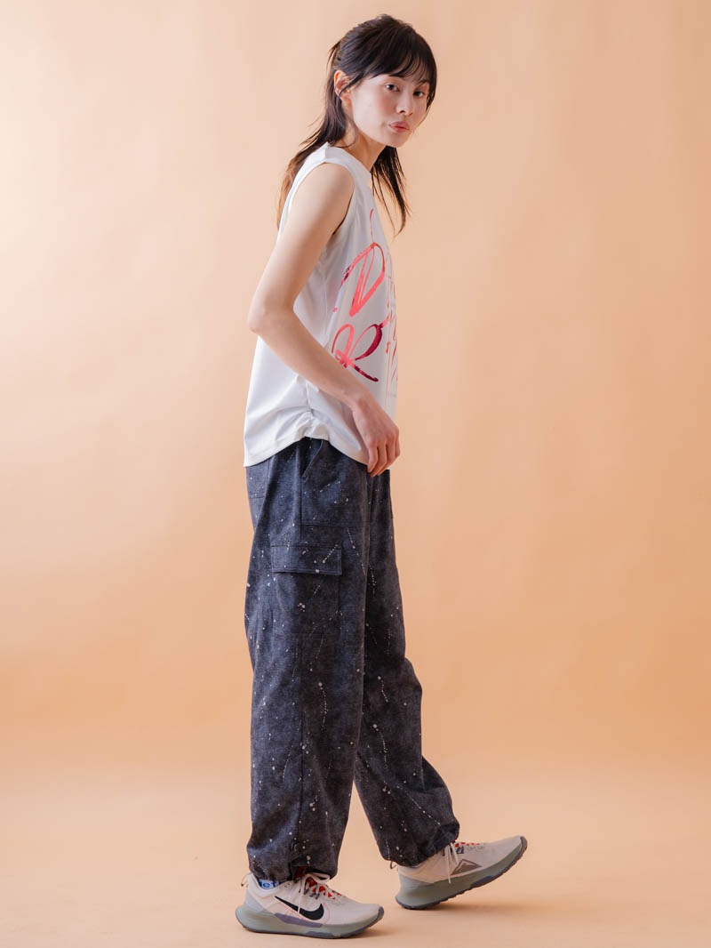 ブラッシュロゴ ワイド タンク ホワイト 1533-1620