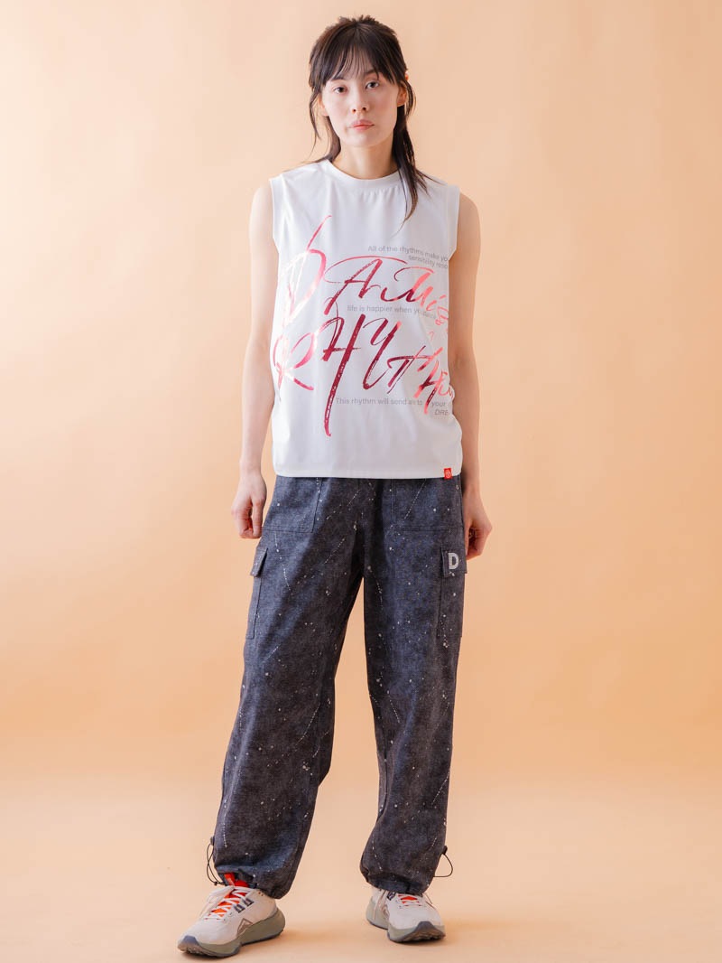 ブラッシュロゴ ワイド タンク ホワイト 1533-1620