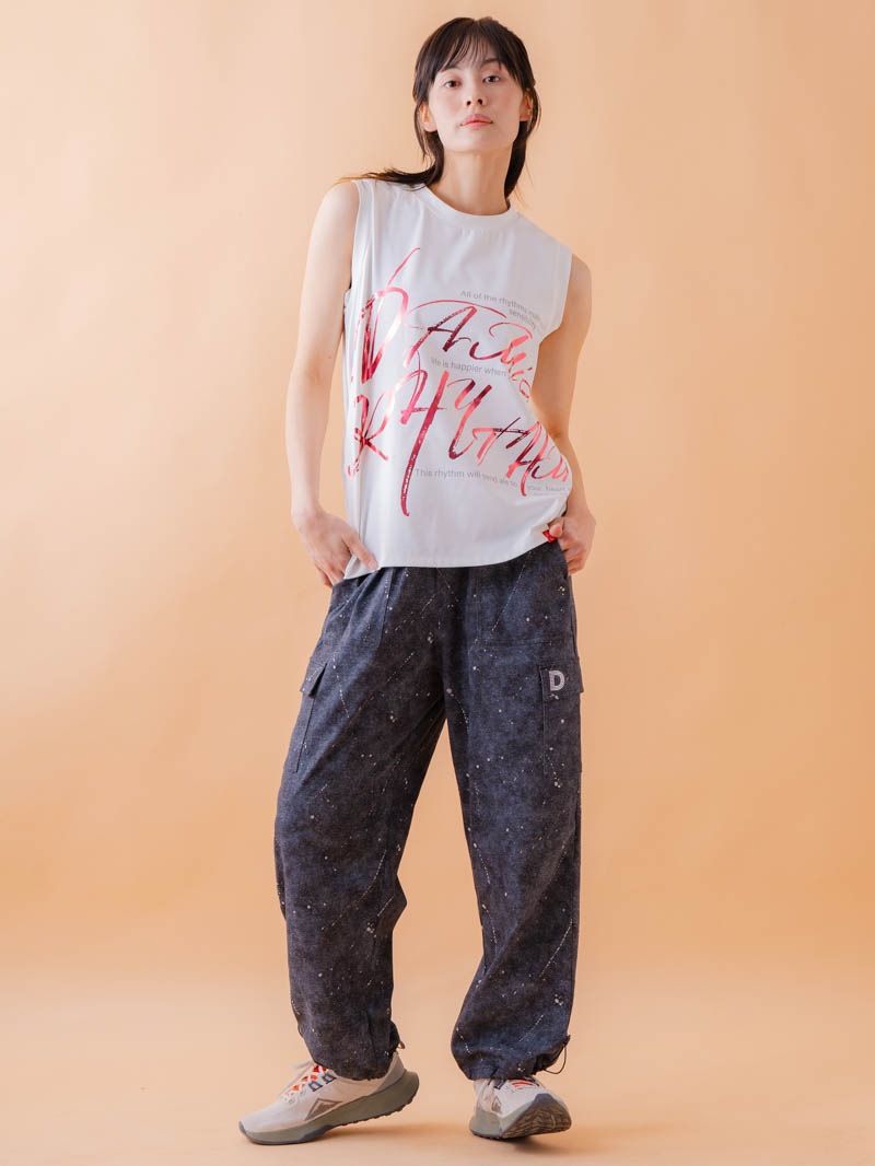 ブラッシュロゴ ワイド タンク ホワイト 1533-1620