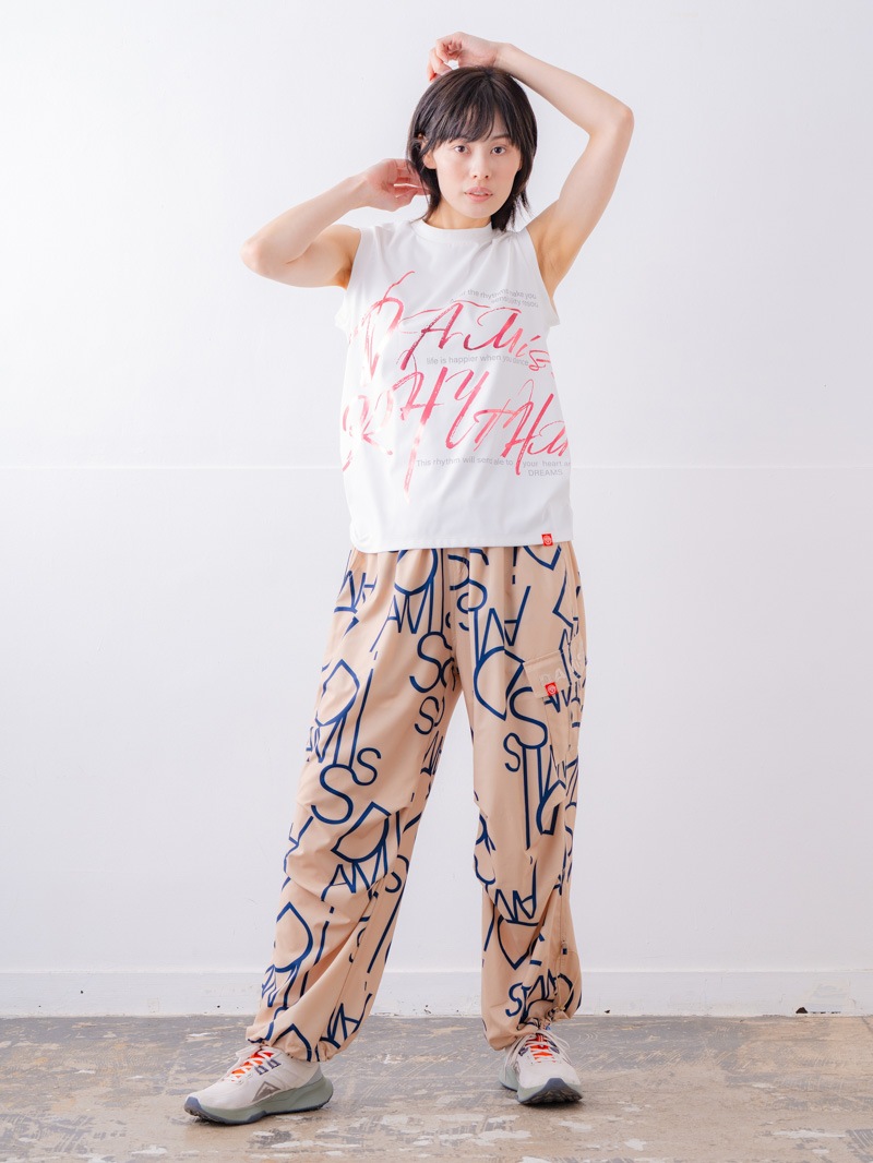 ブラッシュロゴ ワイド タンク ホワイト 1533-1620