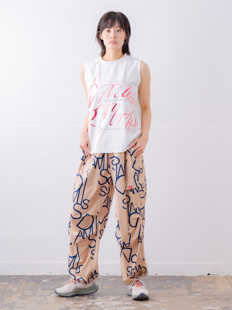 ブラッシュロゴ ワイド タンク ホワイト 1533-1620