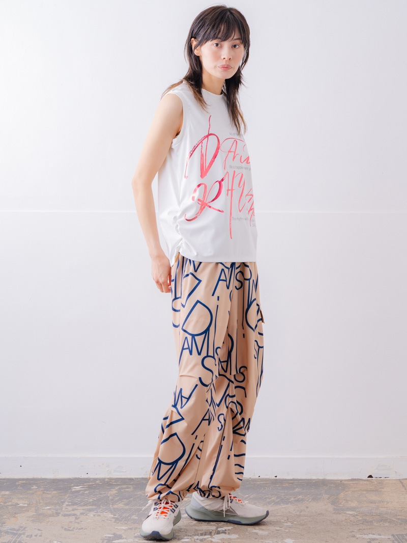 ブラッシュロゴ ワイド タンク ホワイト 1533-1620