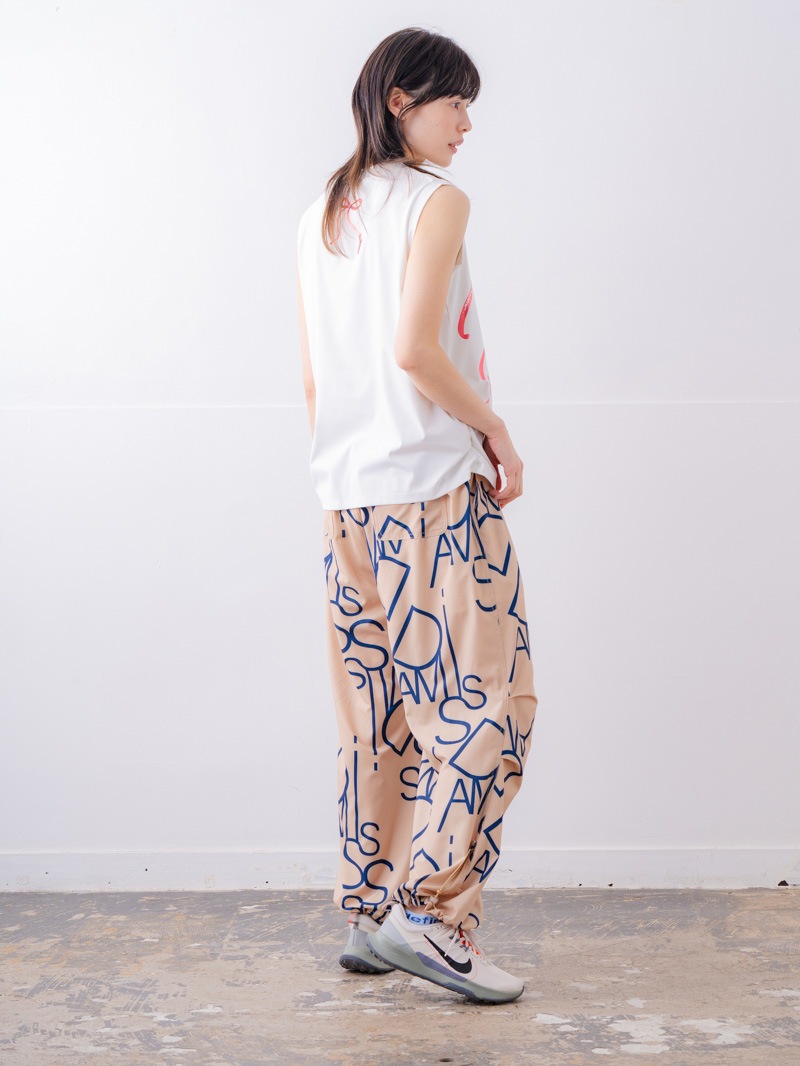 ブラッシュロゴ ワイド タンク ホワイト 1533-1620