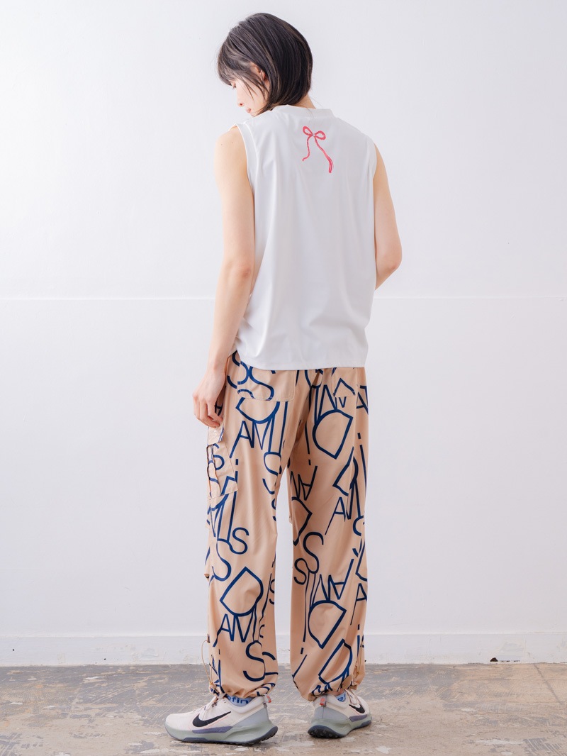 ブラッシュロゴ ワイド タンク ホワイト 1533-1620