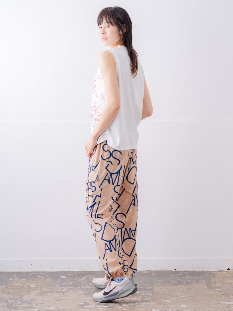 ブラッシュロゴ ワイド タンク ホワイト 1533-1620