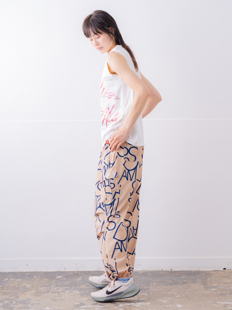 ブラッシュロゴ ワイド タンク ホワイト 1533-1620