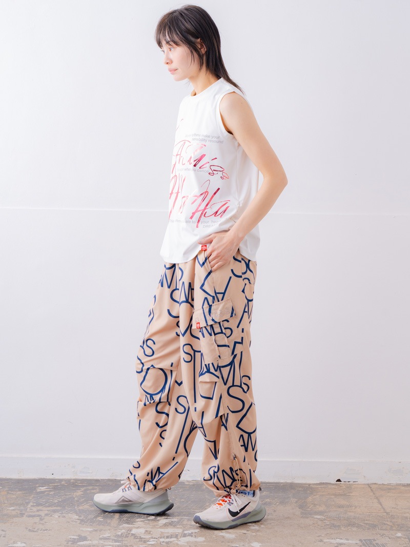 ブラッシュロゴ ワイド タンク ホワイト 1533-1620