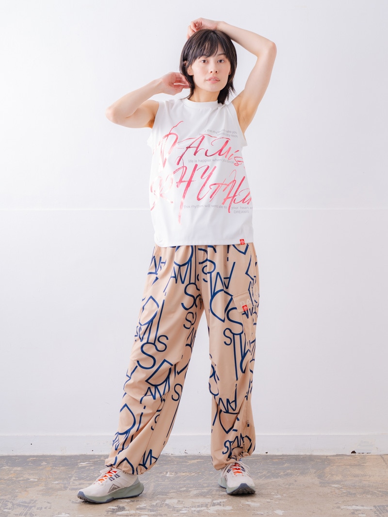 ブラッシュロゴ ワイド タンク ホワイト 1533-1620