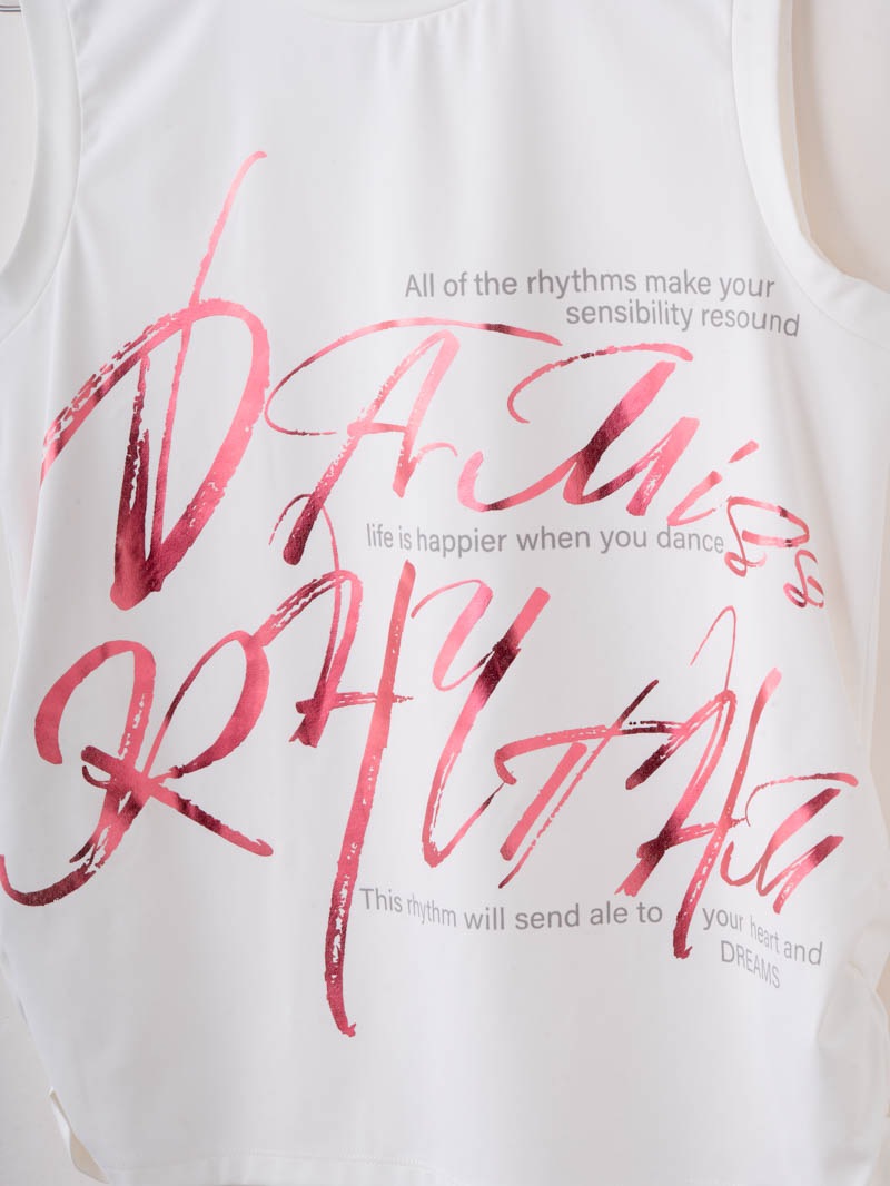 ブラッシュロゴ ワイド タンク ホワイト 1533-1620