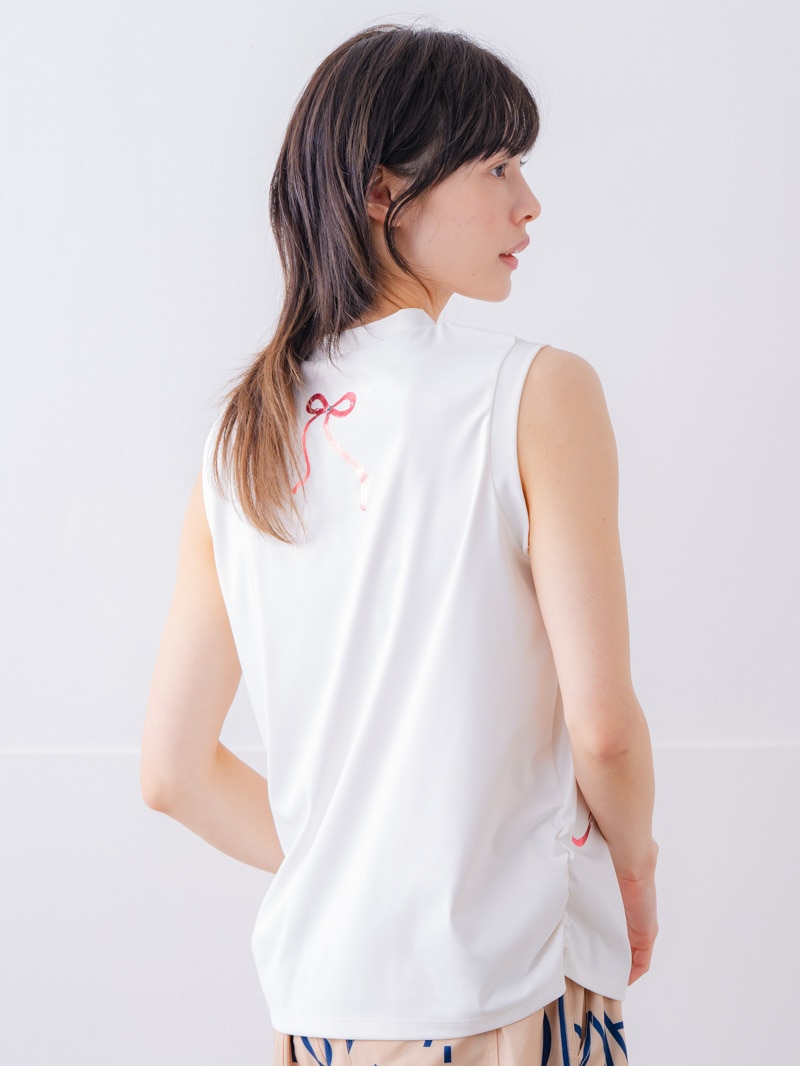 ブラッシュロゴ ワイド タンク ホワイト 1533-1620