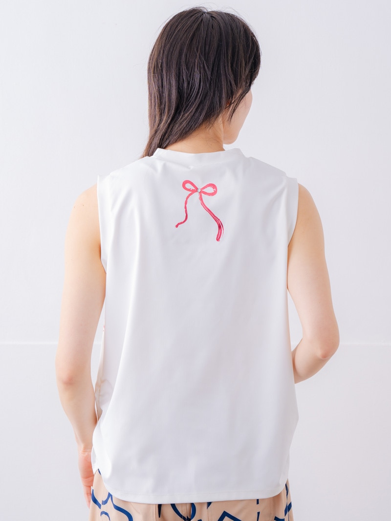 ブラッシュロゴ ワイド タンク ホワイト 1533-1620