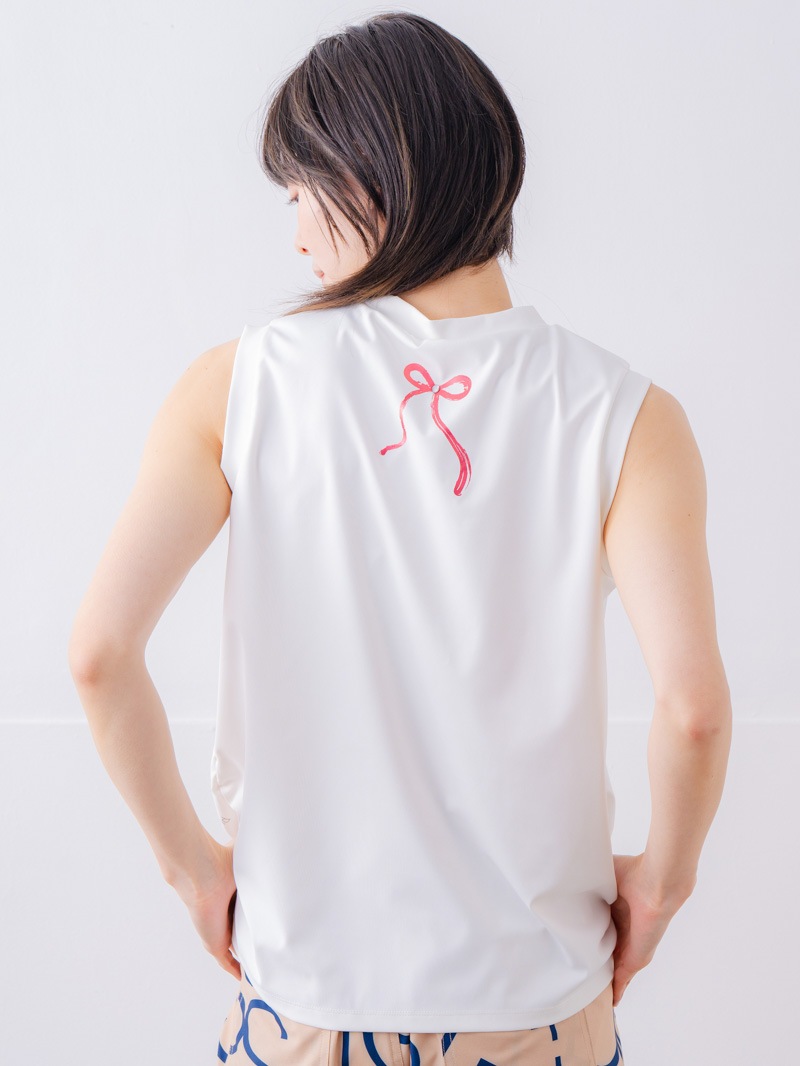 ブラッシュロゴ ワイド タンク ホワイト 1533-1620