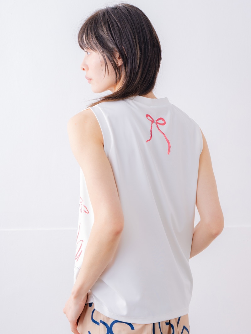 ブラッシュロゴ ワイド タンク ホワイト 1533-1620