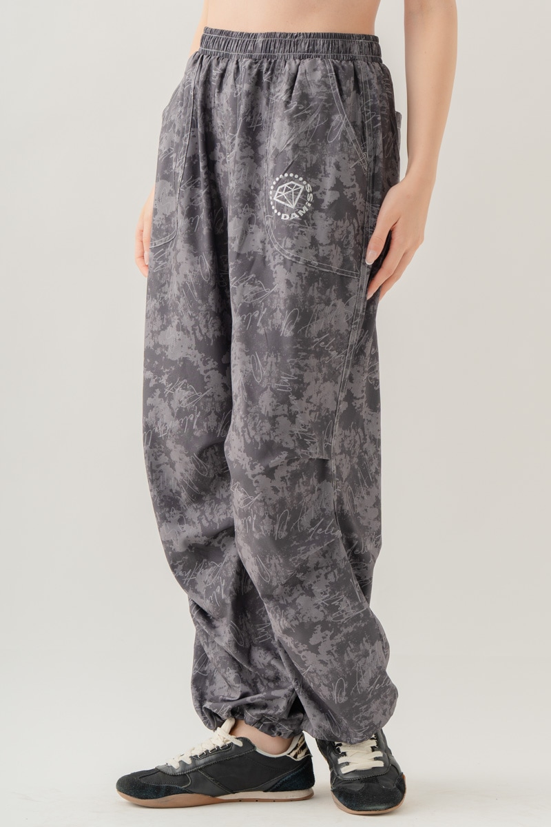 【先行割10％OFF】　ULTRA AIRY Mixカラーワイドパンツ ブラック 1632-1486【8/17まで】