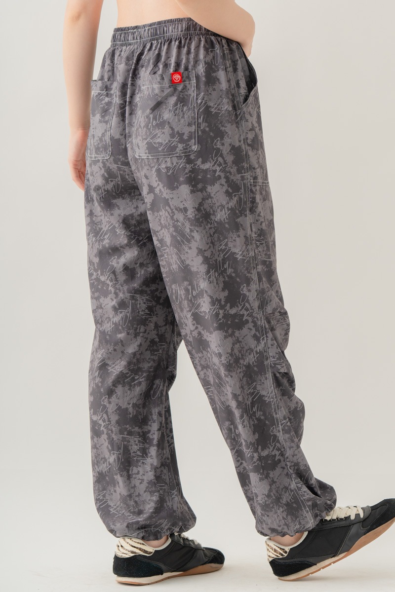 【先行割10％OFF】　ULTRA AIRY Mixカラーワイドパンツ ブラック 1632-1486【8/17まで】