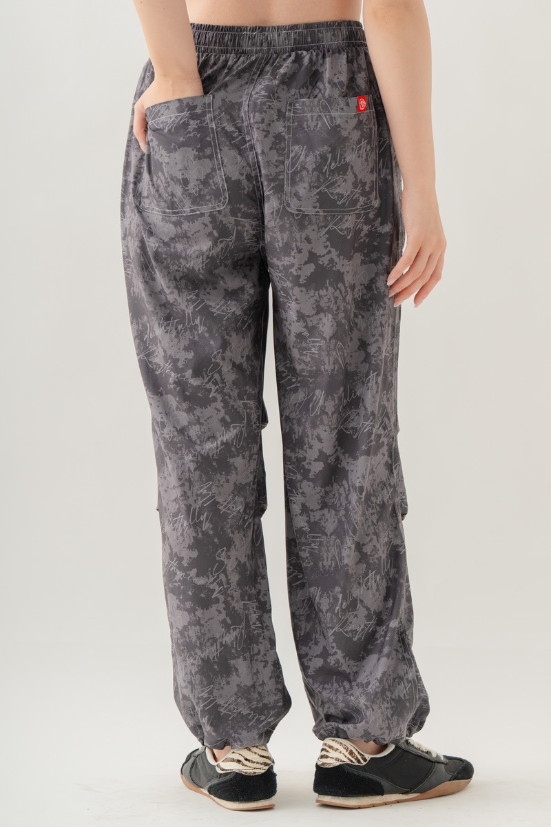 【先行割10％OFF】　ULTRA AIRY Mixカラーワイドパンツ ブラック 1632-1486【8/17まで】