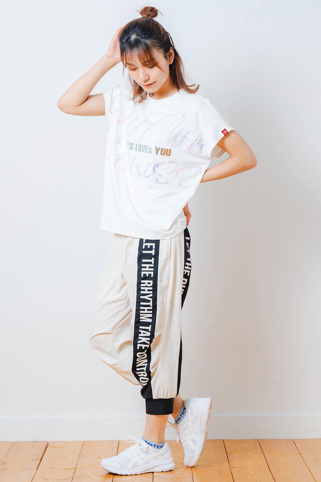 カラフルグラフィック Tシャツ  ホワイト 1534-1451 