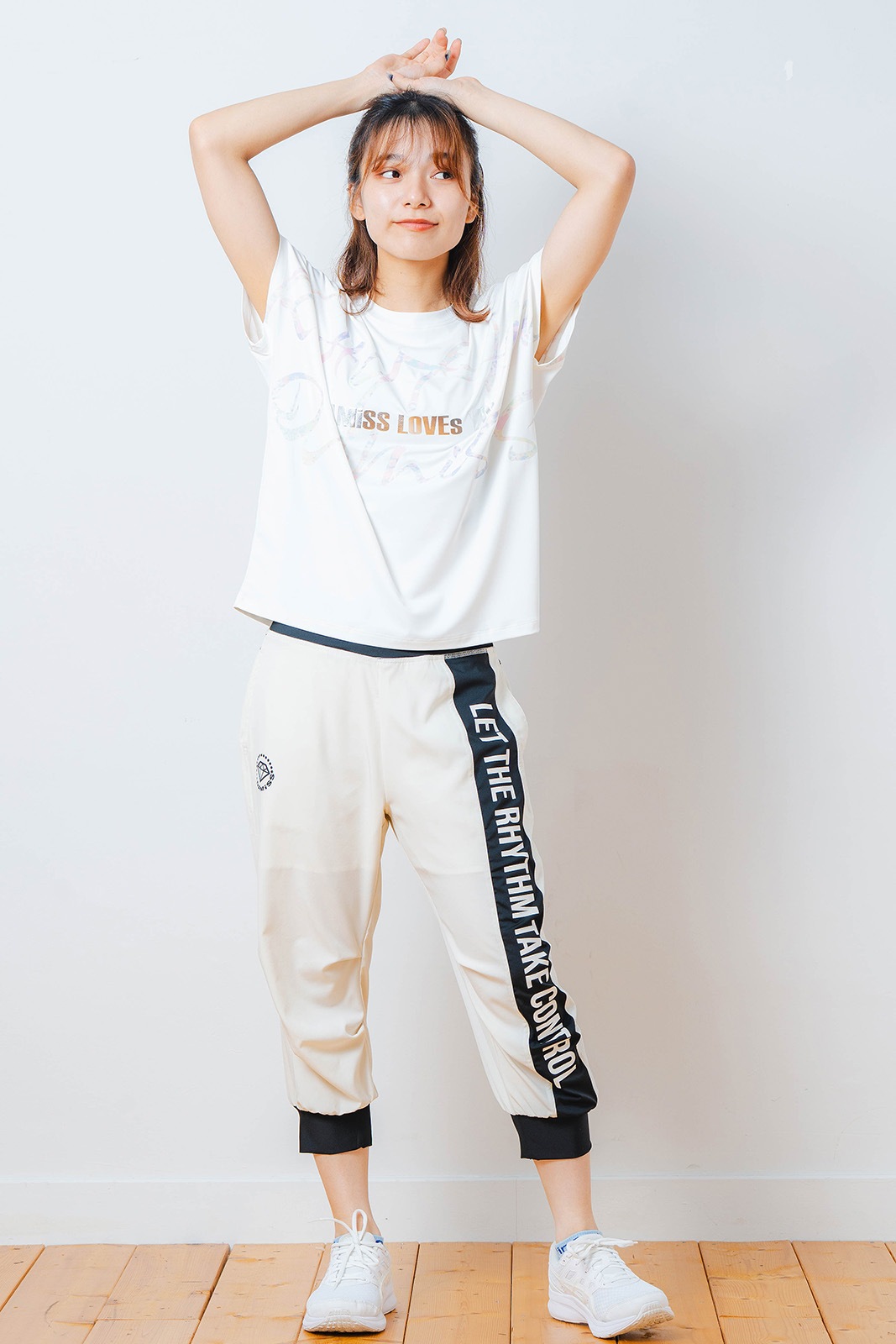 カラフルグラフィック Tシャツ  ホワイト 1534-1451 