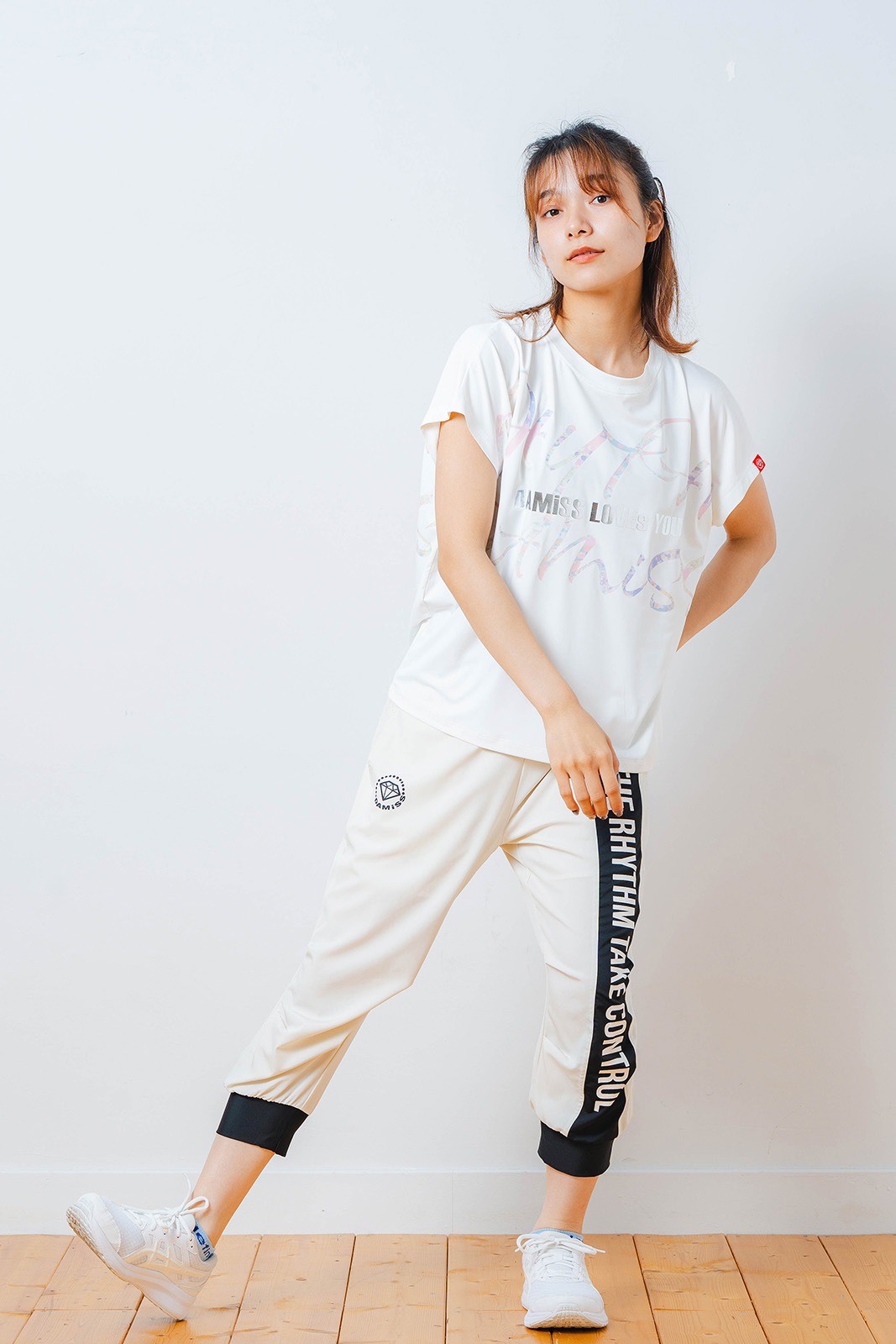 カラフルグラフィック Tシャツ  ホワイト 1534-1451 